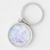 Porte-clés Elégante Lilac Fleurs violettes Lumière Design (Devant)