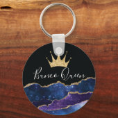 Porte-clés Elégante Parties scintillant fille Gold Couronne B (Recto)