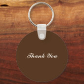 Porte-clés Élégantes fleurs de automne Mariage Merci (Verso)