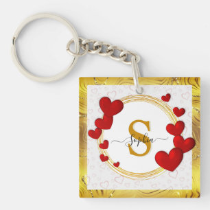 Porte-clés Élégantes Saint-Valentin, Amour, Mariage Anniversa