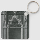 Porte-clés Élément architectural ancien, porte gothique (Dos)