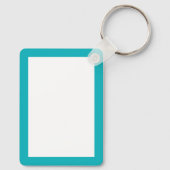 Porte-clés Éléments Art déco en vert turquoise (Verso)