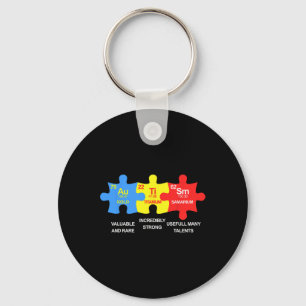 Porte-clés Éléments autistes Tableau périodique Sensibilisati