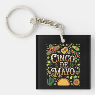 Porte-clés Éléments de fête mignons de la fête Cinco De Mayo