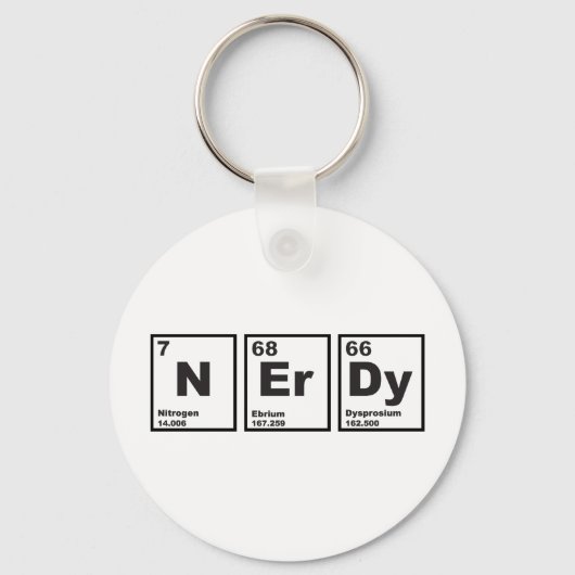 Porte-clés Eléments Nerdy (Recto)