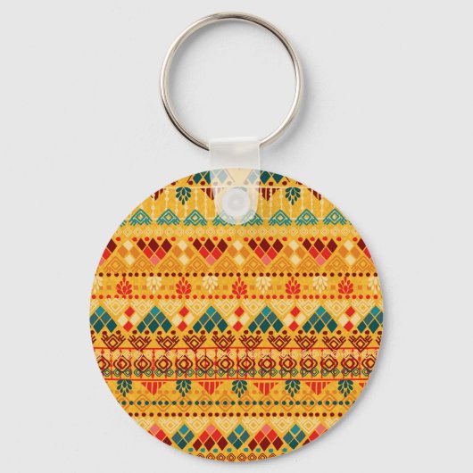 Porte-clés Éléments tribaux, motif polyvalent et transparent. (Recto)
