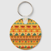 Porte-clés Éléments tribaux, motif polyvalent et transparent. (Verso)