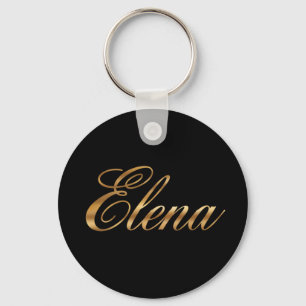 Porte-clés Elena gold Design Lettering