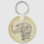 Porte-clés Éléphant à motifs (Recto)