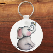 Porte-clés Eléphant bébé avec Porte - clé d'abeille (Recto)