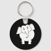 Porte-clés Eléphant blanc. (Recto)