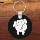 Porte-clés Eléphant blanc. (Recto)