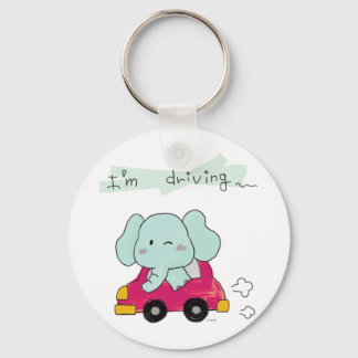 Porte-clés éléphant bleu trop mignon