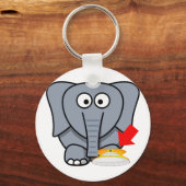 Porte-clés Eléphant Chaussure Je T'Aime (Recto)