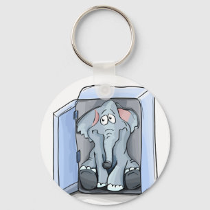 Porte-clés Éléphant de bande dessinée se reposant à