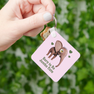 Porte-clés Éléphant de bébé mignon personnalisé né pour être