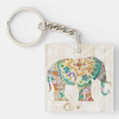 Porte-clés Éléphant de Boho Paisley I (Devant)