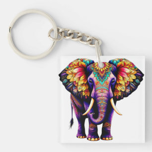 Porte-clés Éléphant de dessin animé décoratif