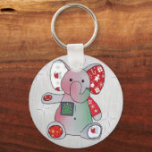 Porte-clés Éléphant de Noël (Recto)