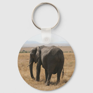 Porte-clés éléphant gris