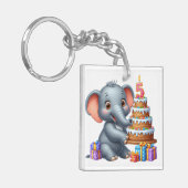Porte-clés Éléphant Mignon 5ème Anniversaire (Devant gauche)
