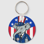 Porte-clés Eléphant Porte - clé républicain (Verso)