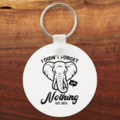 Porte-clés Elephant Quote, Elephant Lover, Elephant Zoo Anima (Recto)