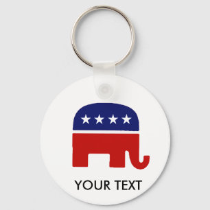 Porte-clés Éléphant républicain de l'éléphant/GOP