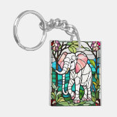 Porte-clés Eléphant rose (Devant gauche)