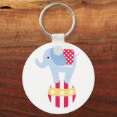 Porte-clés Elephant sur le ballon de cirque (Recto)
