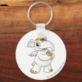 Porte-clés Elephante blanche (Recto)