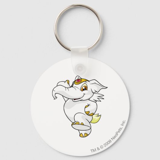 Porte-clés Elephante blanche (Recto)