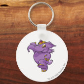 Porte-clés Eléphante violet (Recto)
