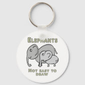 Porte-clés Éléphants drôles (Verso)