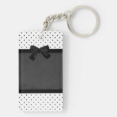 Porte-clés Éléphants Mignons Adorables,Points noirs et blancs (Dos)