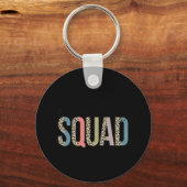 Porte-clés Élève Professeur De Squad Premier Dernier Jour De (Recto)