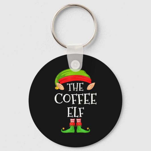 Porte-clés Elf Family Christmas Coffee Elf Sweater Matching C (Recto)