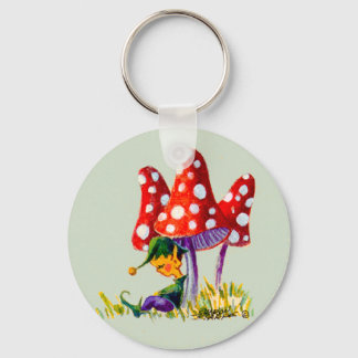 Porte-clés ELF & MUSHROOMS par SHARON SHARPE