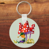 Porte-clés ELF & MUSHROOMS par SHARON SHARPE (Recto)