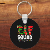 Porte-clés Elf Squad Family Christmas Matching Pajamas Xmas T (Recto)