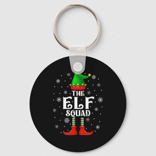 Porte-clés Elf Squad Family Matching Xmas Funny Christmas Vib (Recto)