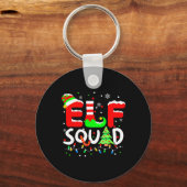 Porte-clés Elf Squad Noël Correspondant Famille Enfant Garçon (Recto)