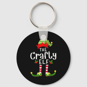 Porte-clés Elfe de Noël astucieux tenue de soirée assortie de