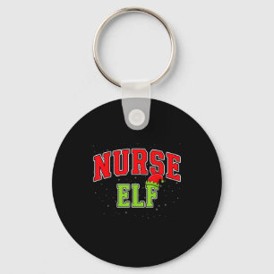 Porte-clés Elfe Infirmière Noël Famille Groupe Correspondant