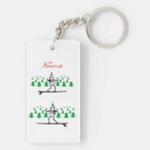 Porte-clés Elfe sur la planche de surf Thunder_Cove (Dos)