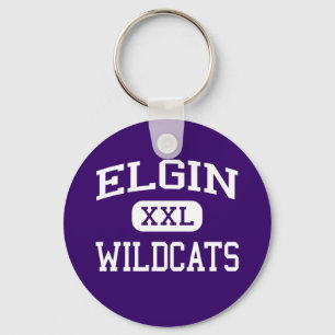 Porte-clés Elgin - Wildcats - Elgin High School - Elgin Texas