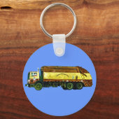 Porte-clés ÉLIMINATION DES DÉCHETS CAMION Porte - clé d'art (Recto)