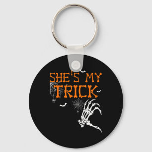 Porte-clés Elle est ma bite Il est ma menace Coupl Halloween