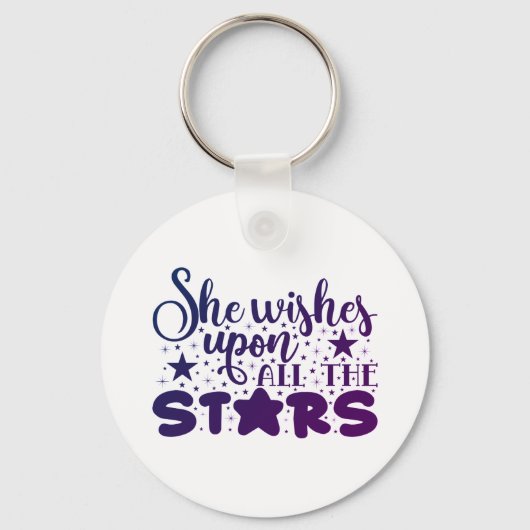 Porte-clés Elle Souhaite Toutes Les Étoiles (Recto)