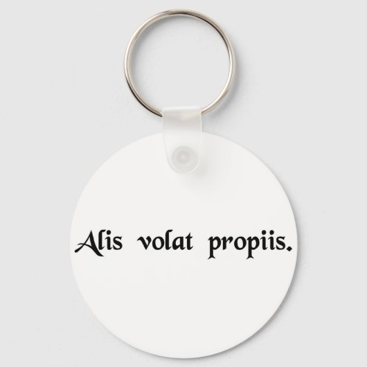 Porte-clés Elle vole avec ses ailes (Recto)